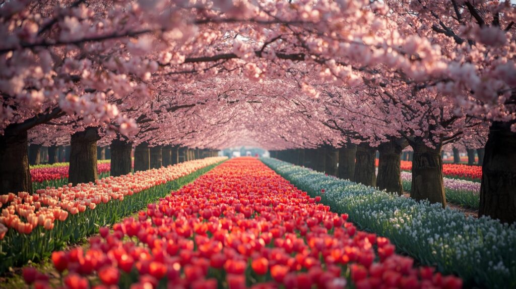Sakura Tulip Festival, Japan
