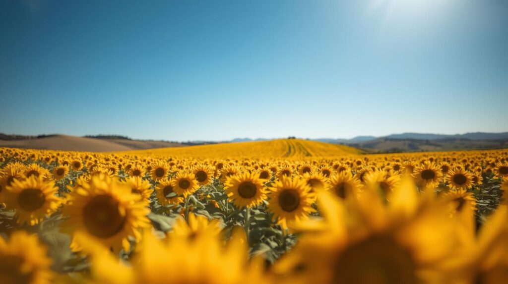 Sunflower Fields of Tuscany, Italy