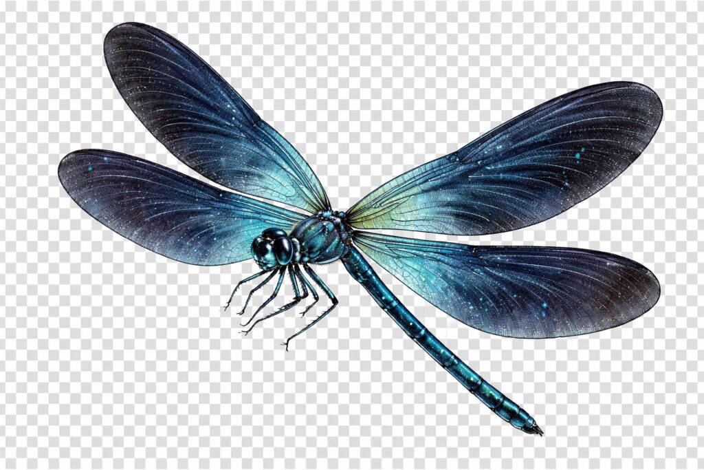 Dark-winged Beauty (Calopteryx virgo)