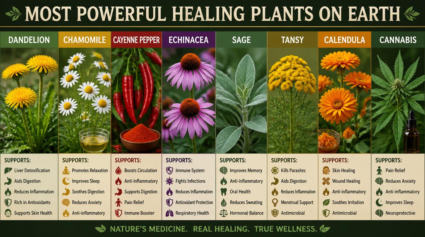 Most Powerful Healing Plants on Earth