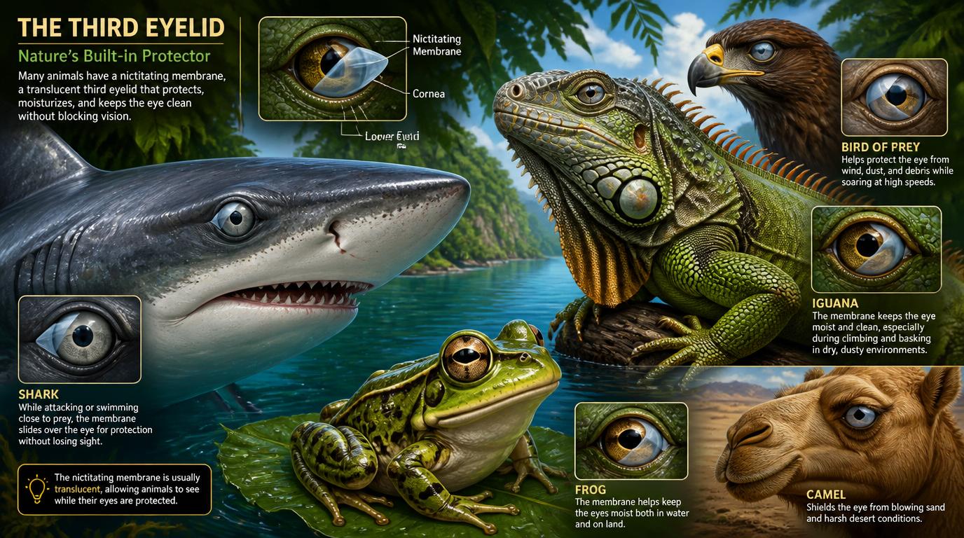 animals with a prominent third eyelid