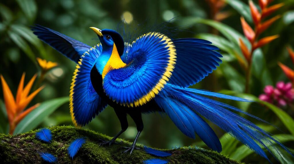 Blue Bird of Paradise