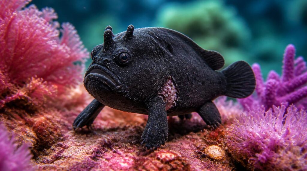 The Black Three-Legged Frogfish
