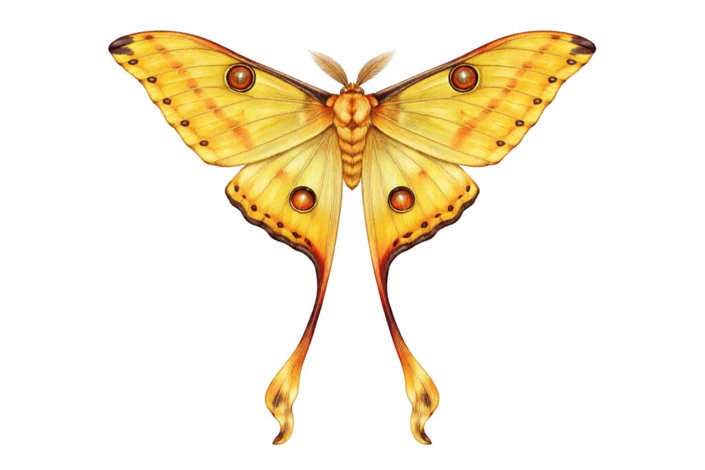 Madagascan Moon Moth (Argema mittrei)