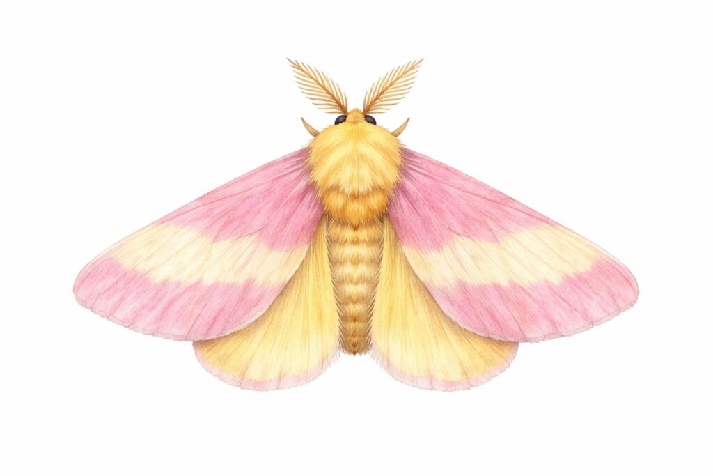 Rosy Maple Moth (Dryocampa rubicunda)
