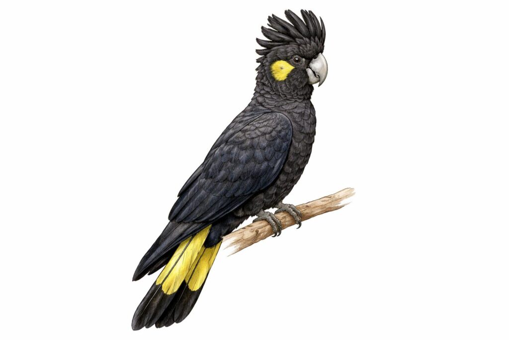 Yellow-tailed Black Cockatoo
