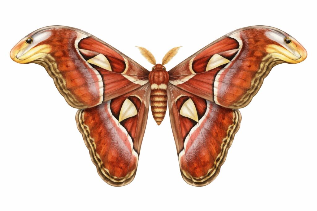 Atlas Moth (Attacus atlas)