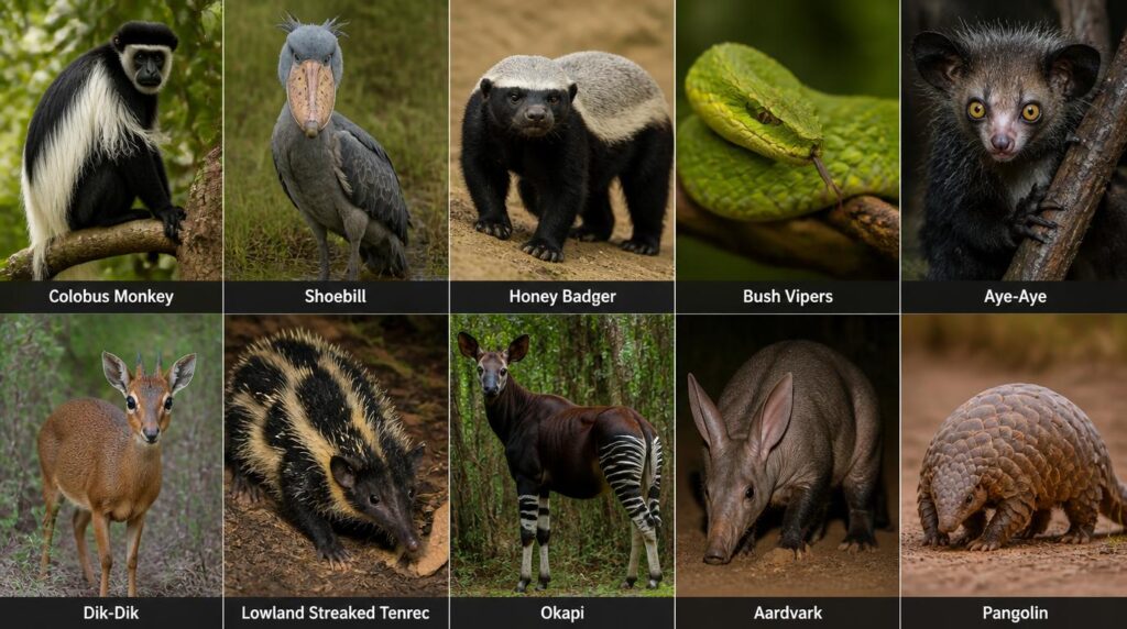 unusual animals of Africa