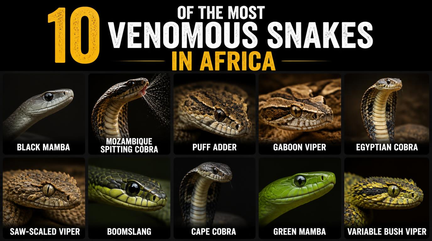 10 of the Most Venomous Snakes in Africa