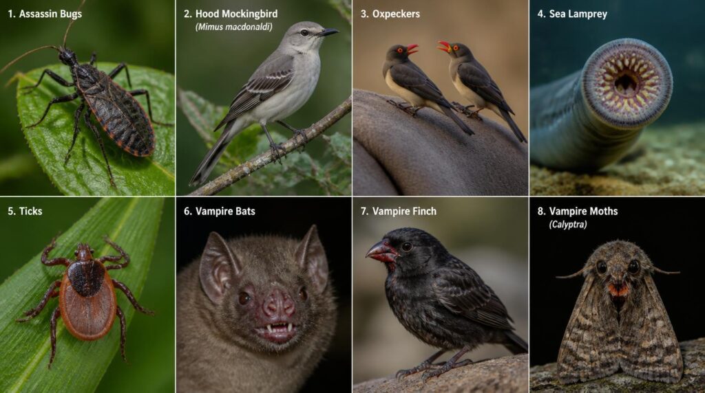 animals that drink blood