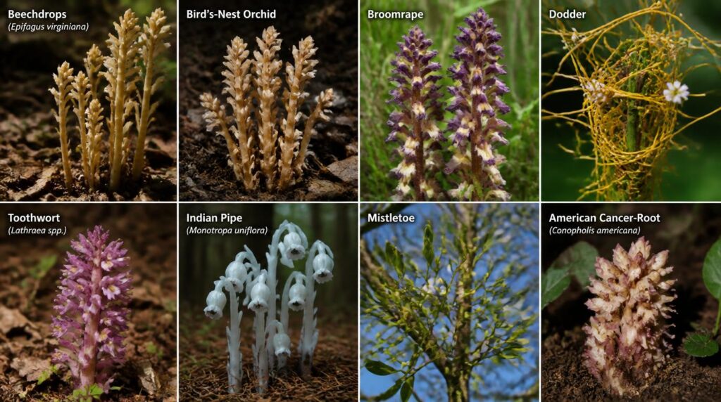 plants that don’t need chlorophyll