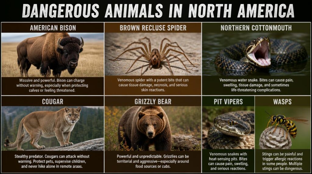  dangerous animals in North America