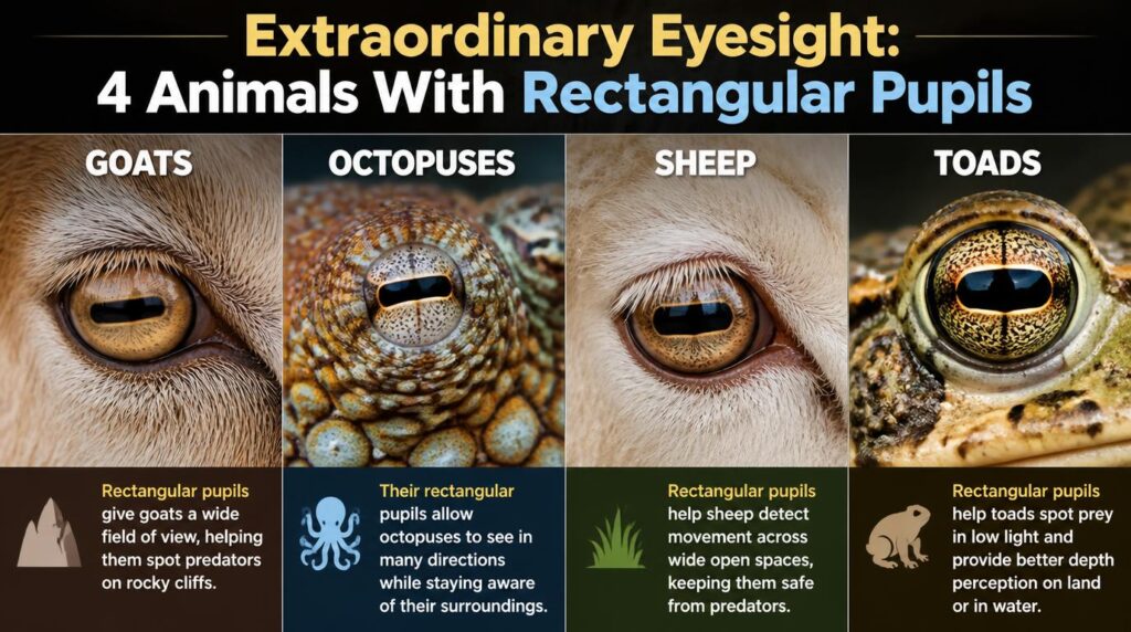 animals with rectangular pupils
