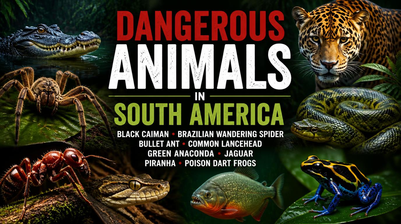 dangerous animals in South America
